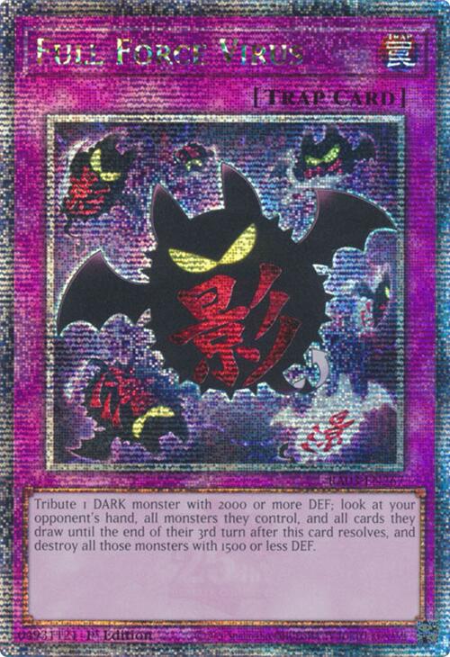 Full Force Virus (Quarter Century Secret Rare) [RA03-EN267] Quarter Century Secret Rare | Jomio and Rueliete's Cards and Comics