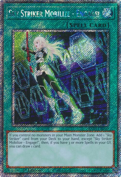 Sky Striker Mobilize - Engage! (Platinum Secret Rare) [RA03-EN269] Platinum Secret Rare | Jomio and Rueliete's Cards and Comics