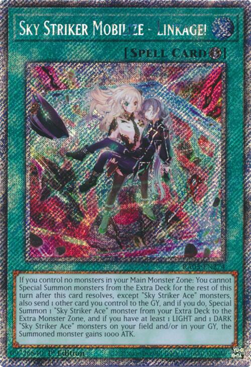 Sky Striker Mobilize - Linkage! (Platinum Secret Rare) [RA03-EN274] Platinum Secret Rare | Jomio and Rueliete's Cards and Comics