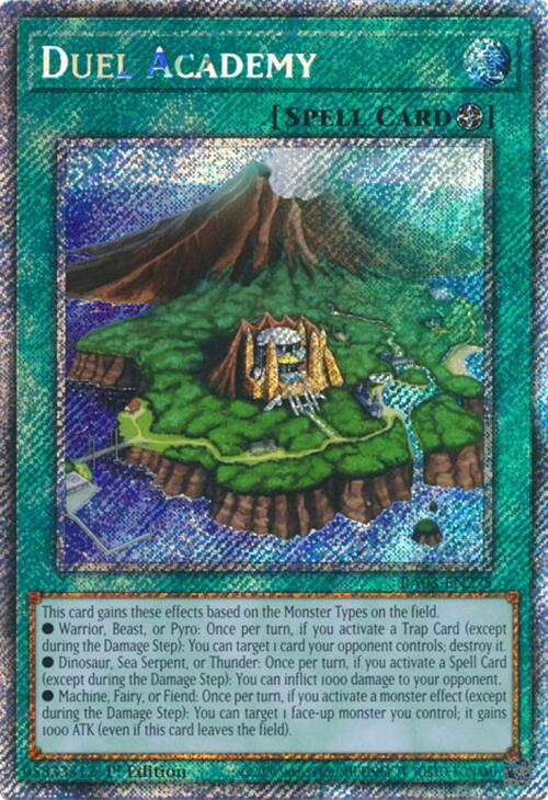 Duel Academy (card) (Platinum Secret Rare) [RA03-EN275] Platinum Secret Rare | Jomio and Rueliete's Cards and Comics