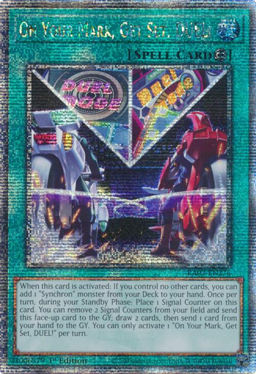On Your Mark, Get Set, DUEL! (Quarter Century Secret Rare) [RA03-EN276] Quarter Century Secret Rare | Jomio and Rueliete's Cards and Comics