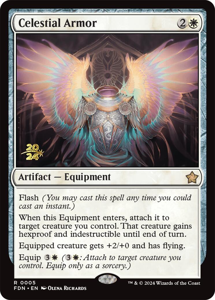 Celestial Armor [Foundations Prerelease Promos] | Jomio and Rueliete's Cards and Comics