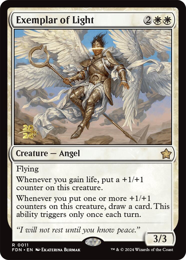 Exemplar of Light [Foundations Prerelease Promos] | Jomio and Rueliete's Cards and Comics