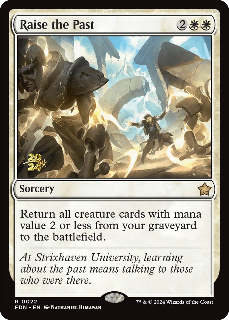 Raise the Past [Foundations Prerelease Promos] | Jomio and Rueliete's Cards and Comics