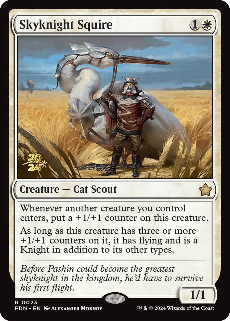 Skyknight Squire [Foundations Prerelease Promos] | Jomio and Rueliete's Cards and Comics