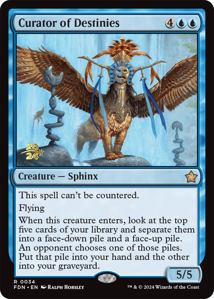 Curator of Destinies [Foundations Prerelease Promos] | Jomio and Rueliete's Cards and Comics