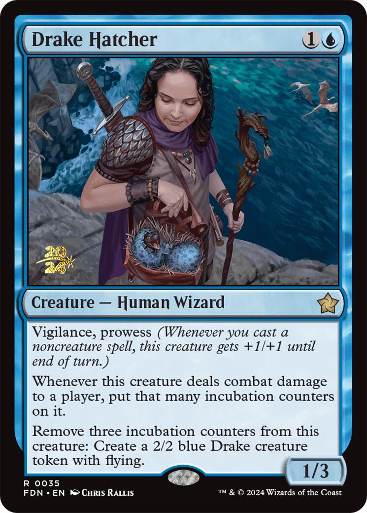 Drake Hatcher [Foundations Prerelease Promos] | Jomio and Rueliete's Cards and Comics