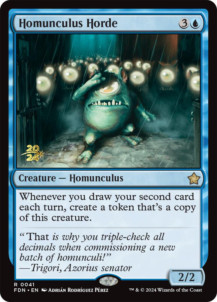 Homunculus Horde [Foundations Prerelease Promos] | Jomio and Rueliete's Cards and Comics