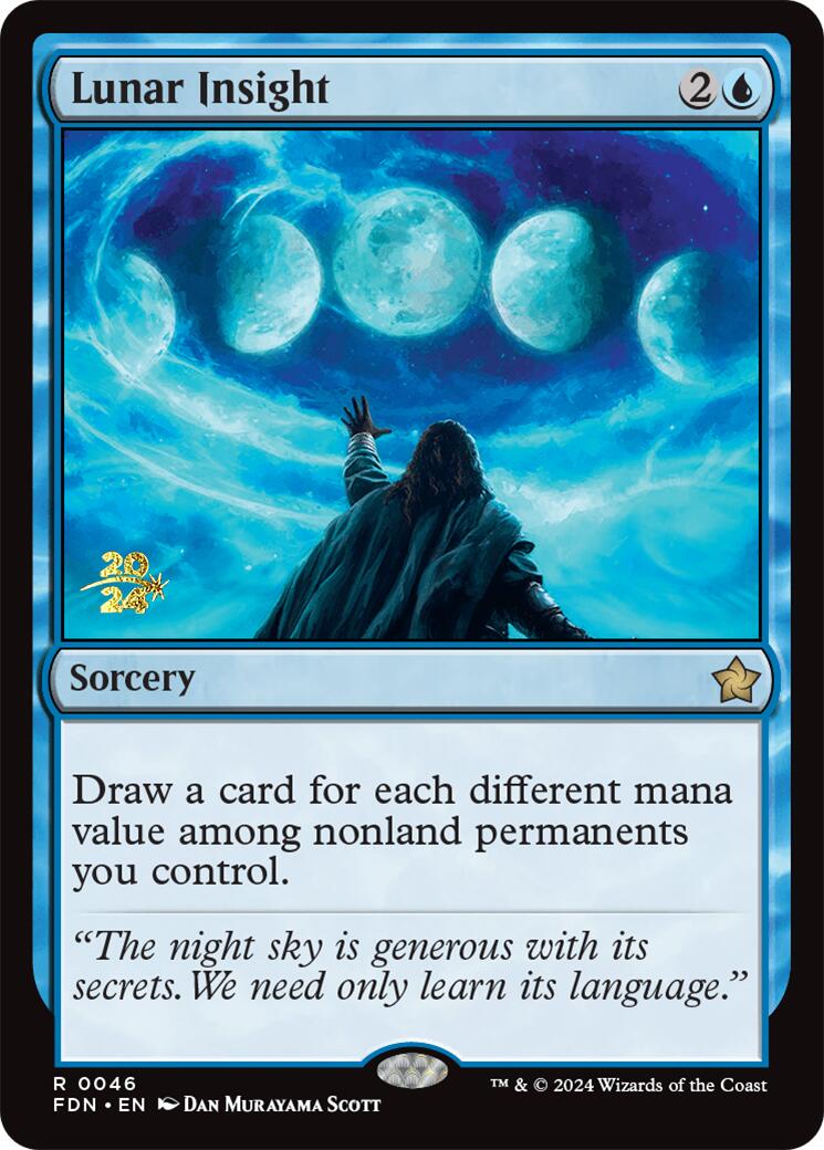 Lunar Insight [Foundations Prerelease Promos] | Jomio and Rueliete's Cards and Comics