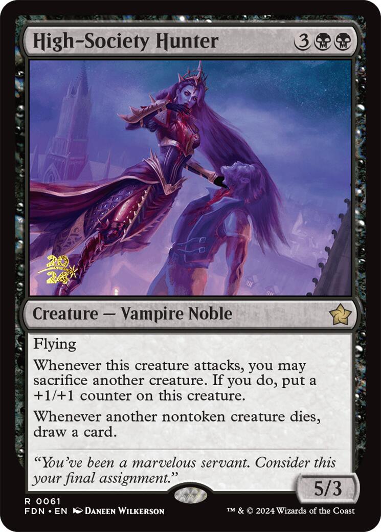 High-Society Hunter [Foundations Prerelease Promos] | Jomio and Rueliete's Cards and Comics