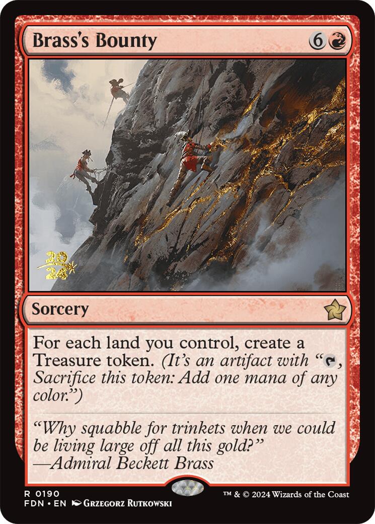 Brass's Bounty [Foundations Prerelease Promos] | Jomio and Rueliete's Cards and Comics
