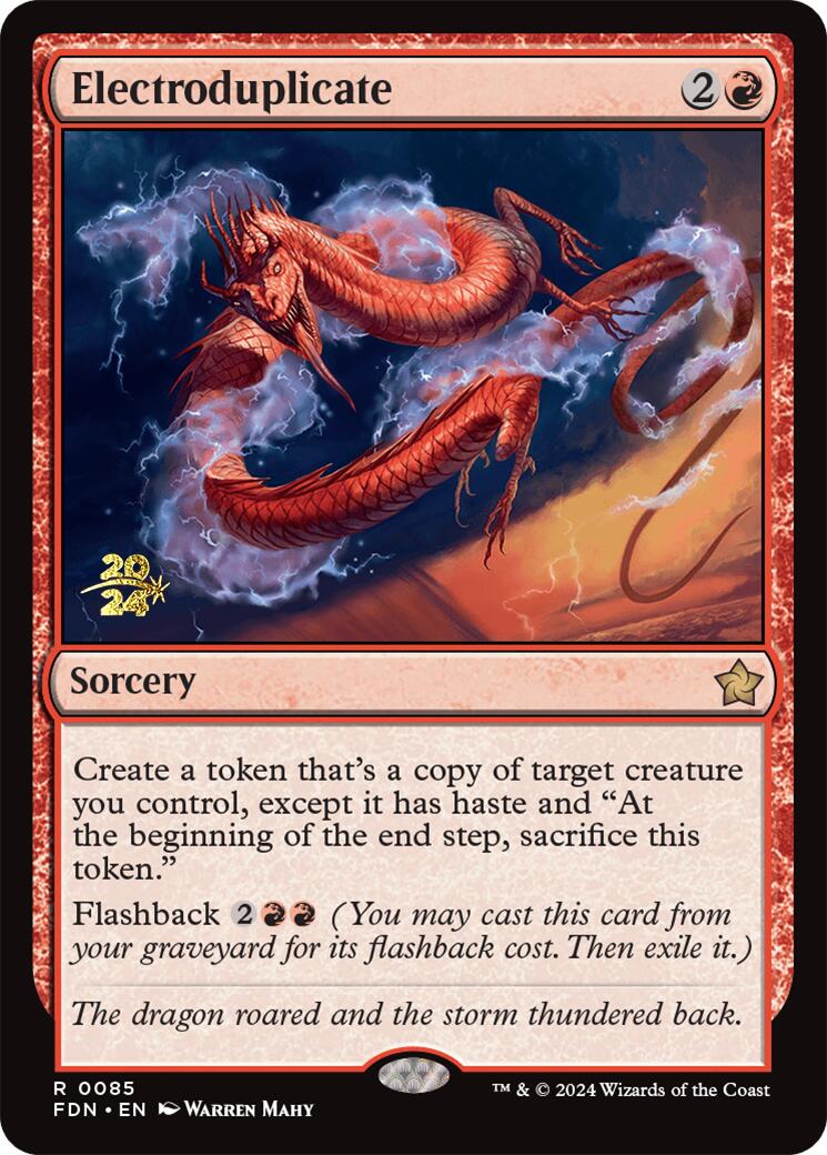 Electroduplicate [Foundations Prerelease Promos] | Jomio and Rueliete's Cards and Comics