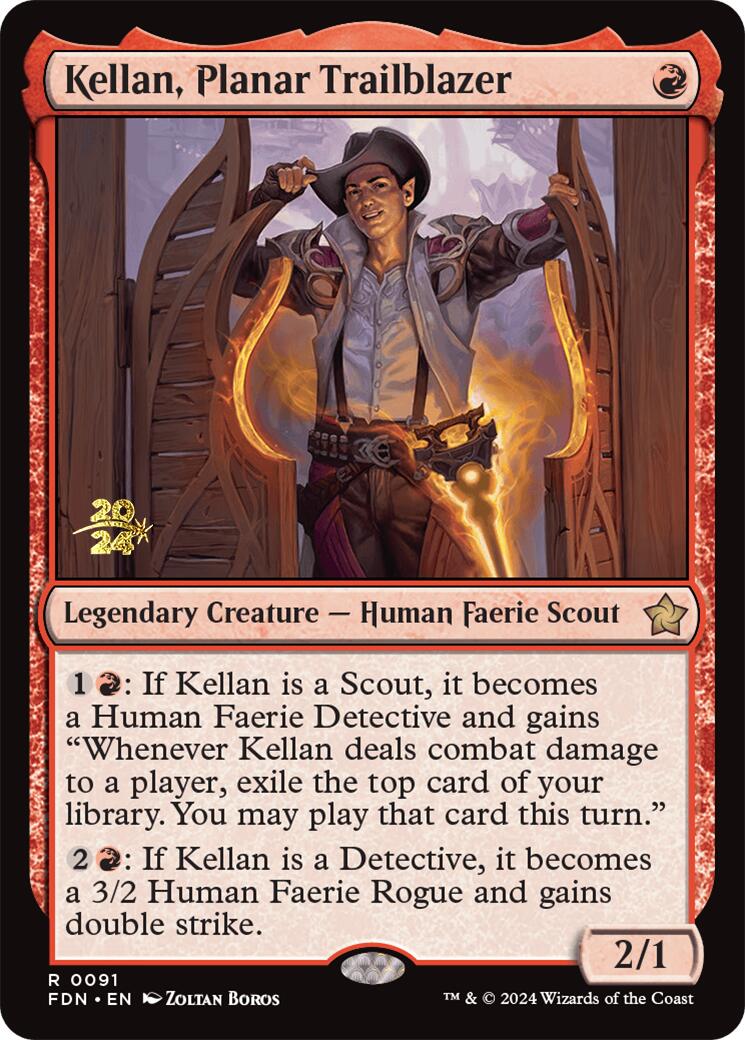 Kellan, Planar Trailblazer [Foundations Prerelease Promos] | Jomio and Rueliete's Cards and Comics