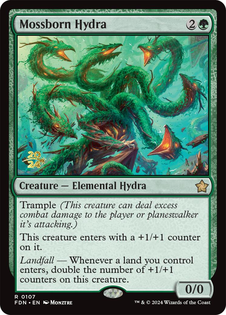 Mossborn Hydra [Foundations Prerelease Promos] | Jomio and Rueliete's Cards and Comics