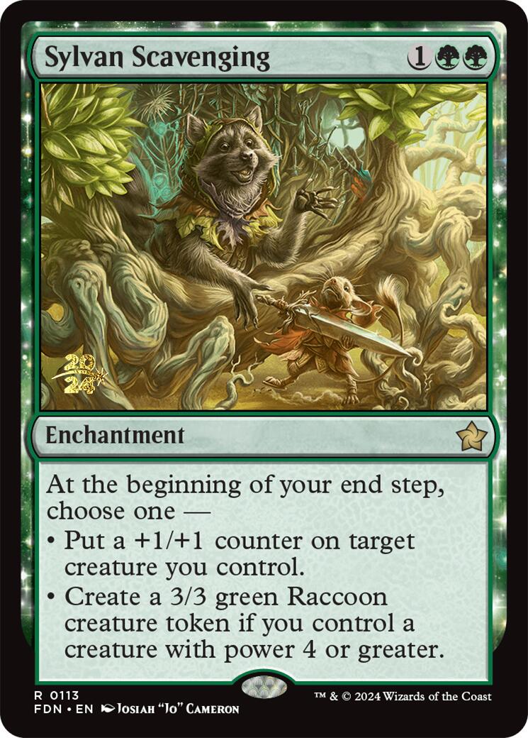 Sylvan Scavenging [Foundations Prerelease Promos] | Jomio and Rueliete's Cards and Comics