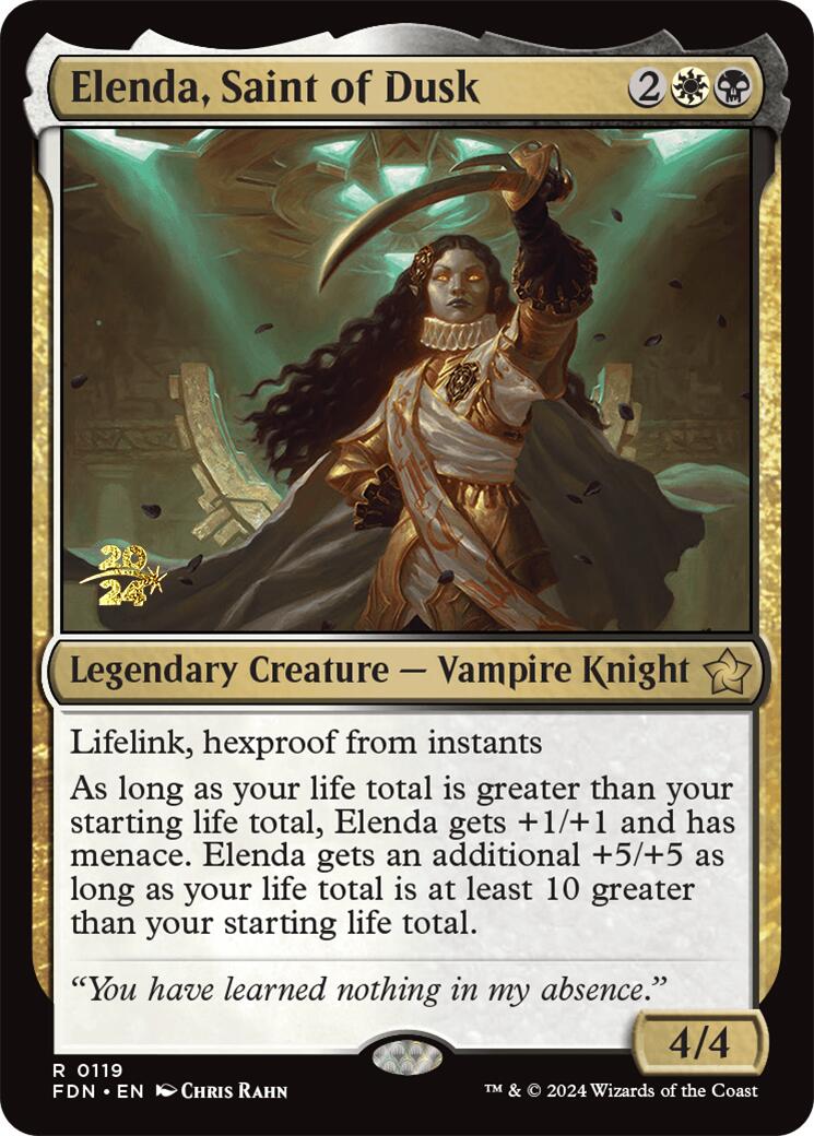 Elenda, Saint of Dusk [Foundations Prerelease Promos] | Jomio and Rueliete's Cards and Comics