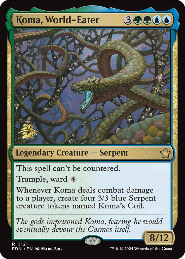 Koma, World-Eater [Foundations Prerelease Promos] | Jomio and Rueliete's Cards and Comics