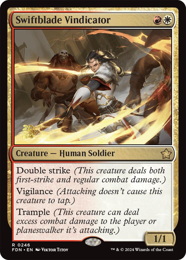 Swiftblade Vindicator [Foundations Prerelease Promos] | Jomio and Rueliete's Cards and Comics