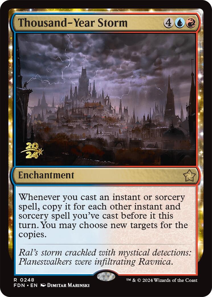 Thousand-Year Storm [Foundations Prerelease Promos] | Jomio and Rueliete's Cards and Comics
