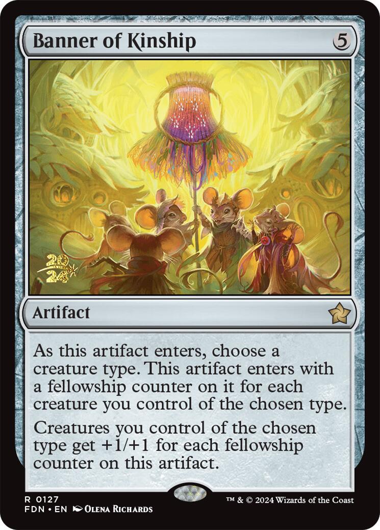 Banner of Kinship [Foundations Prerelease Promos] | Jomio and Rueliete's Cards and Comics