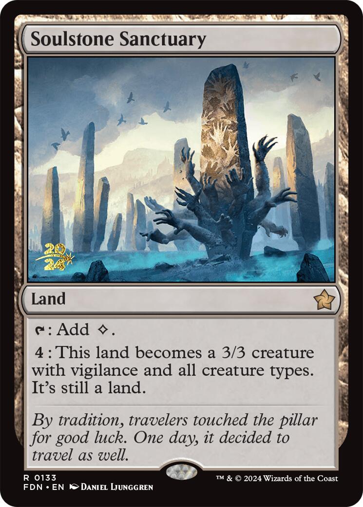 Soulstone Sanctuary [Foundations Prerelease Promos] | Jomio and Rueliete's Cards and Comics