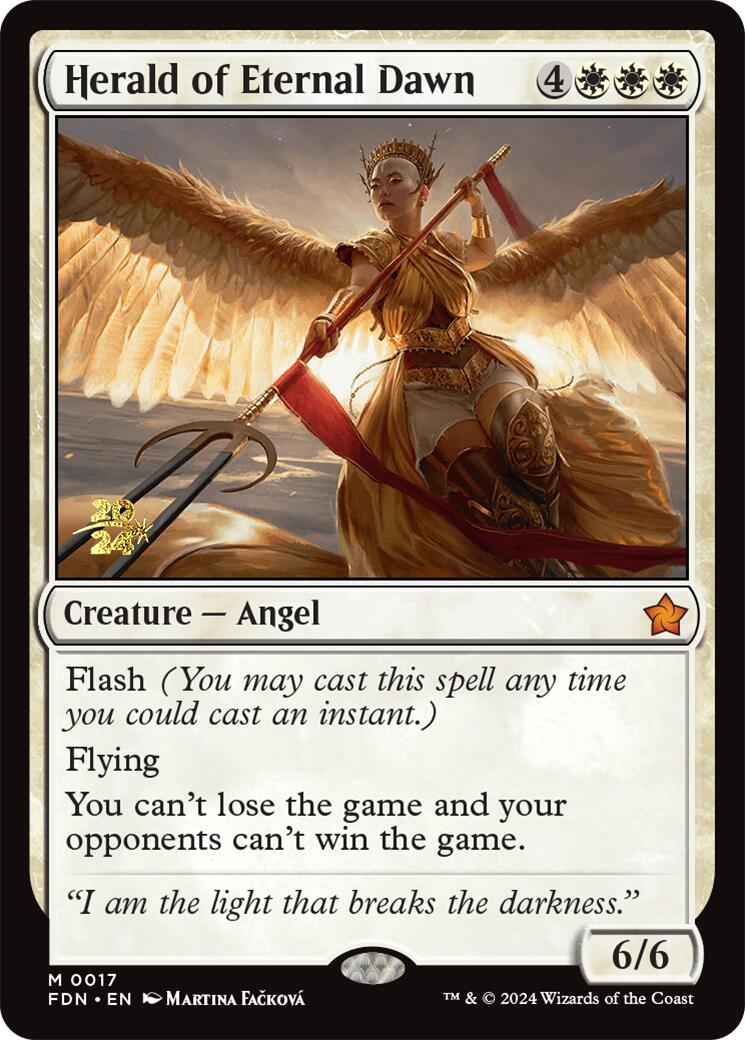 Herald of Eternal Dawn [Foundations Prerelease Promos] | Jomio and Rueliete's Cards and Comics