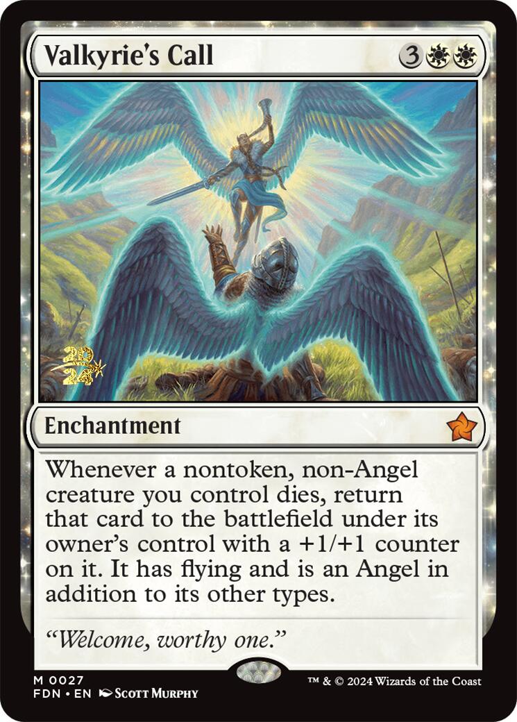 Valkyrie's Call [Foundations Prerelease Promos] | Jomio and Rueliete's Cards and Comics