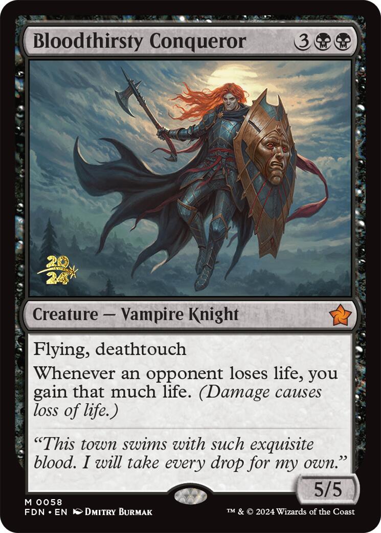 Bloodthirsty Conqueror [Foundations Prerelease Promos] | Jomio and Rueliete's Cards and Comics