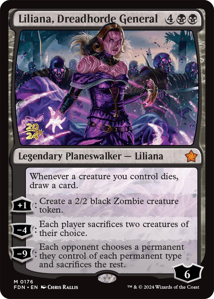 Liliana, Dreadhorde General [Foundations Prerelease Promos] | Jomio and Rueliete's Cards and Comics