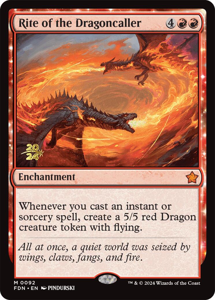 Rite of the Dragoncaller [Foundations Prerelease Promos] | Jomio and Rueliete's Cards and Comics