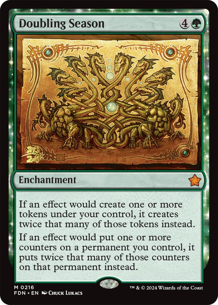 Doubling Season [Foundations Prerelease Promos] | Jomio and Rueliete's Cards and Comics
