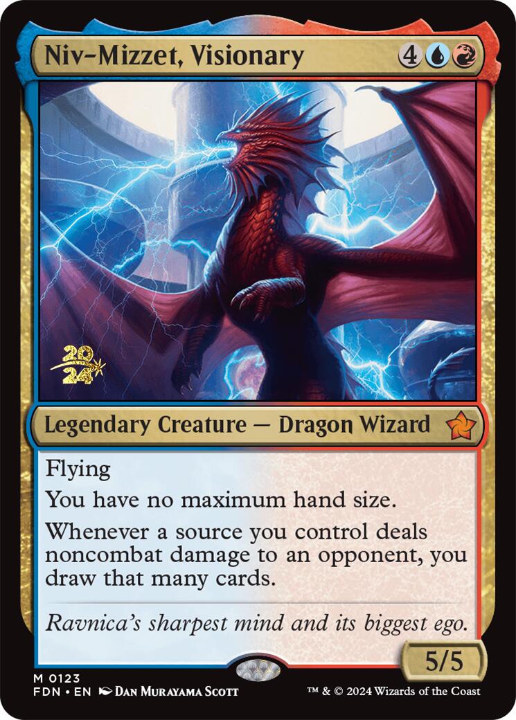 Niv-Mizzet, Visionary [Foundations Prerelease Promos] | Jomio and Rueliete's Cards and Comics
