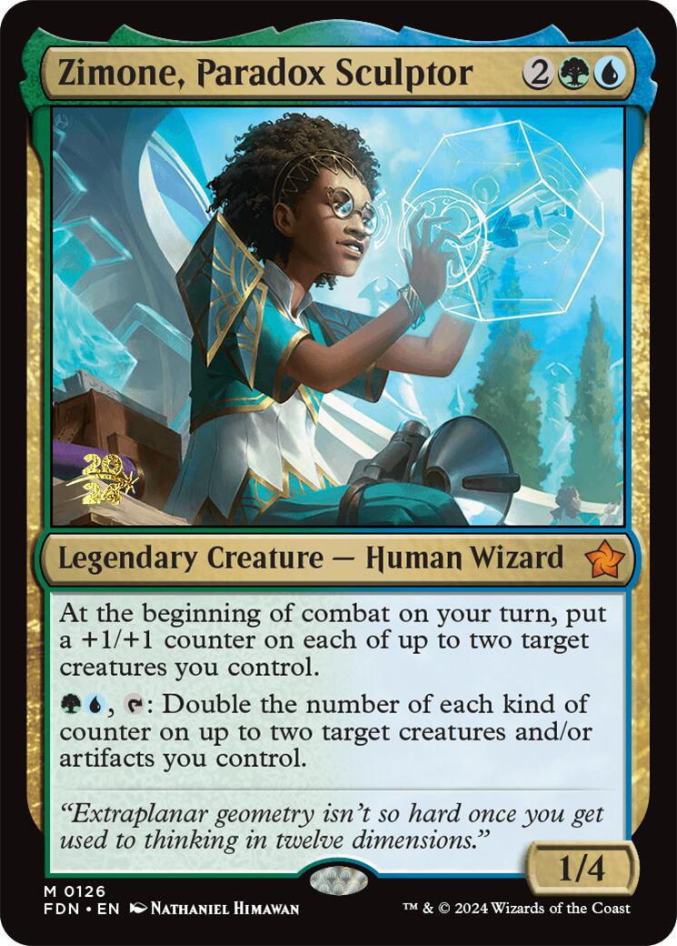 Zimone, Paradox Sculptor [Foundations Prerelease Promos] | Jomio and Rueliete's Cards and Comics