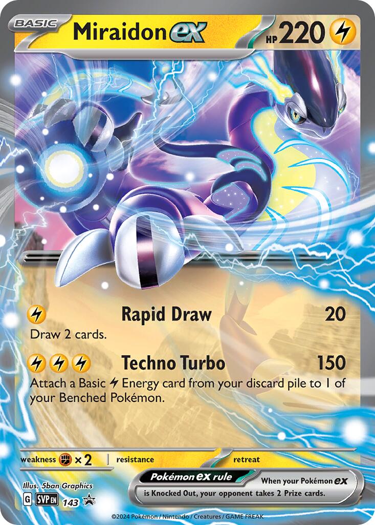 Miraidon ex (143) [Scarlet & Violet: Black Star Promos] | Jomio and Rueliete's Cards and Comics