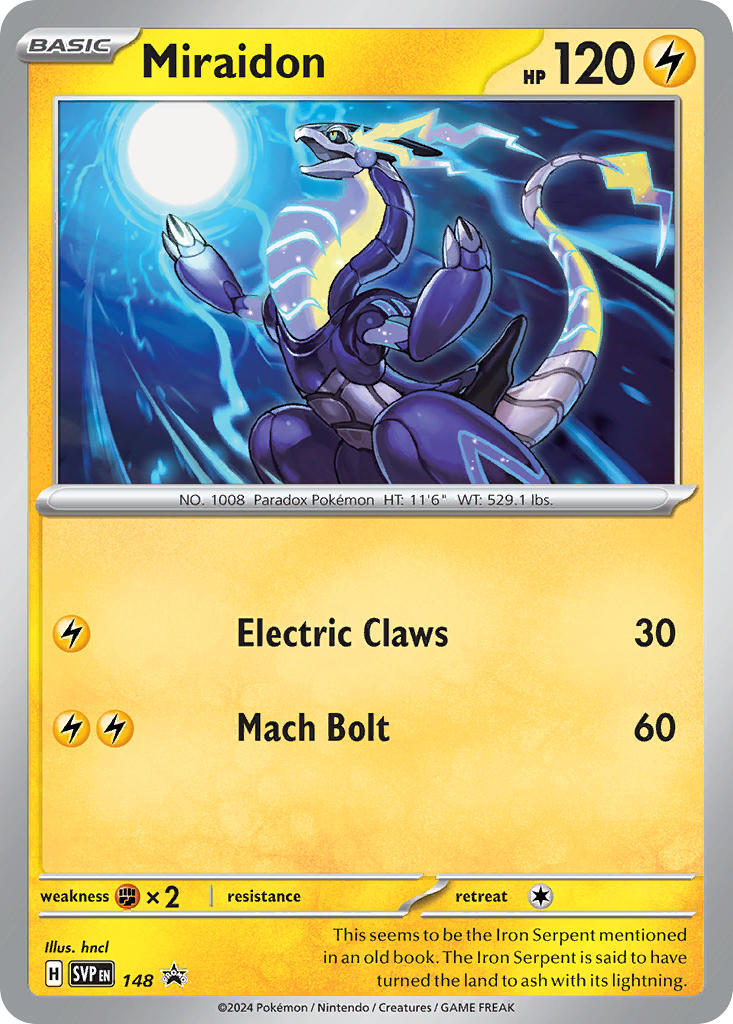 Miraidon (148) [Scarlet & Violet: Black Star Promos] | Jomio and Rueliete's Cards and Comics