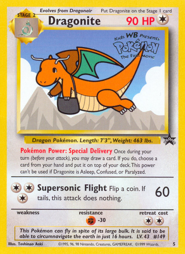 Dragonite (5) [Wizards of the Coast: Black Star Promos] | Jomio and Rueliete's Cards and Comics