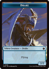 Drake // Goblin Doubled-Sided Token [Foundations Tokens] | Jomio and Rueliete's Cards and Comics