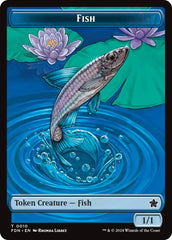 Faerie // Fish Doubled-Sided Token [Foundations Tokens] | Jomio and Rueliete's Cards and Comics