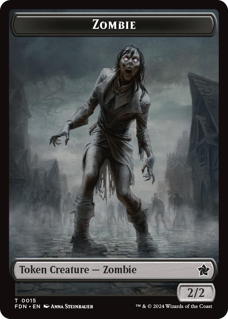 Goblin // Zombie Doubled-Sided Token [Foundations Tokens] | Jomio and Rueliete's Cards and Comics