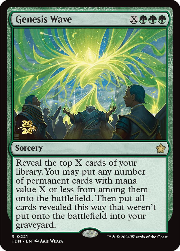 Genesis Wave [Foundations Prerelease Promos] | Jomio and Rueliete's Cards and Comics
