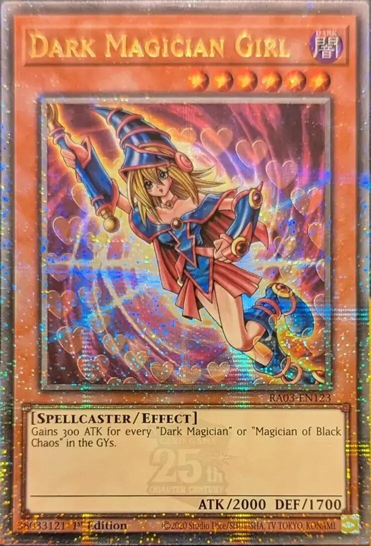 Dark Magician Girl (Quarter Century Secret Rare) (C) [RA03-EN123] Quarter Century Secret Rare | Jomio and Rueliete's Cards and Comics