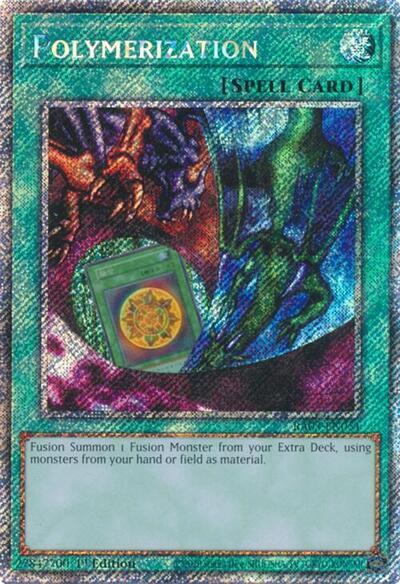 Polymerization (Alternate Art) (Platinum Secret Rare) [RA03-EN051] Platinum Secret Rare | Jomio and Rueliete's Cards and Comics