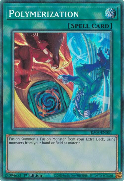 Polymerization (B) (HERO Art) (PCR) [RA03-EN051] Prismatic Collector's Rare | Jomio and Rueliete's Cards and Comics