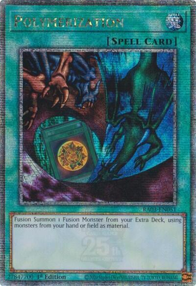 Polymerization (Alternate Art) (Quarter Century Secret Rare) [RA03-EN051] Quarter Century Secret Rare | Jomio and Rueliete's Cards and Comics