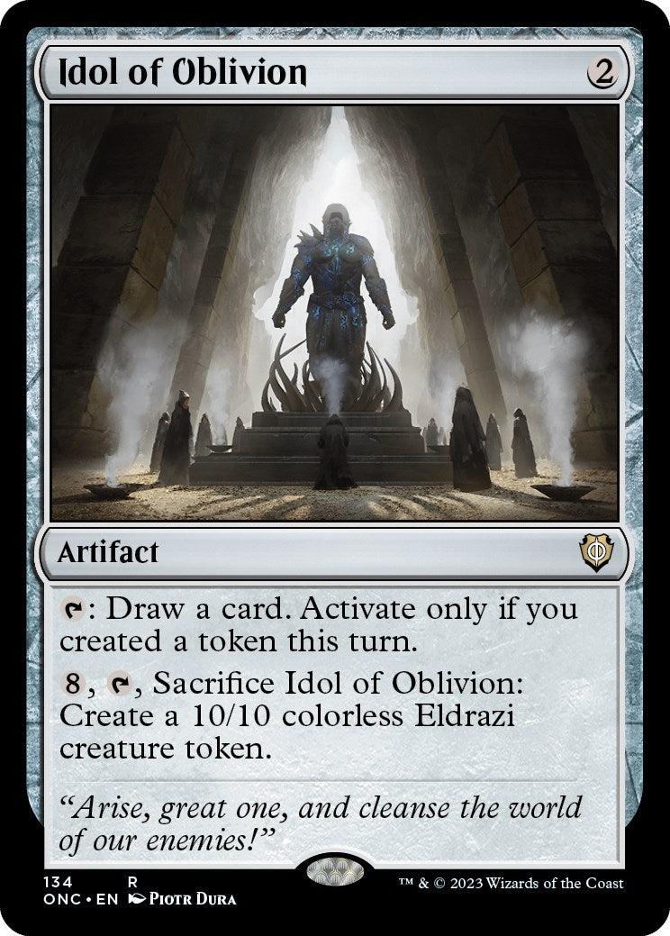 Idol of Oblivion [Phyrexia: All Will Be One Commander] | Jomio and Rueliete's Cards and Comics