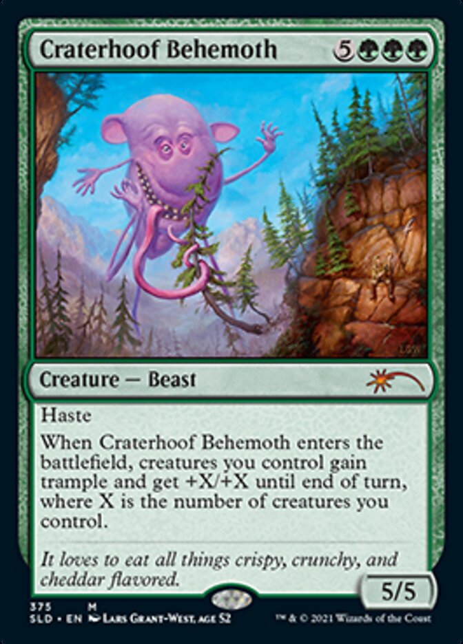 Craterhoof Behemoth (375) [Secret Lair Drop Series] | Jomio and Rueliete's Cards and Comics
