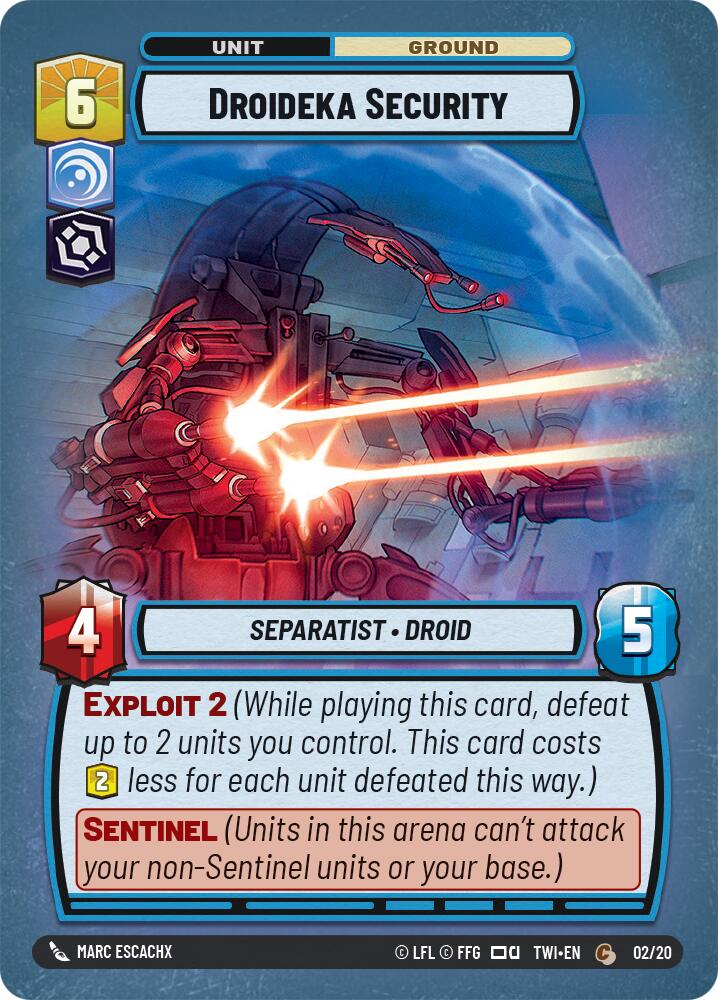 Droideka Security (02/20) [Twilight of the Republic: Weekly Play] | Jomio and Rueliete's Cards and Comics