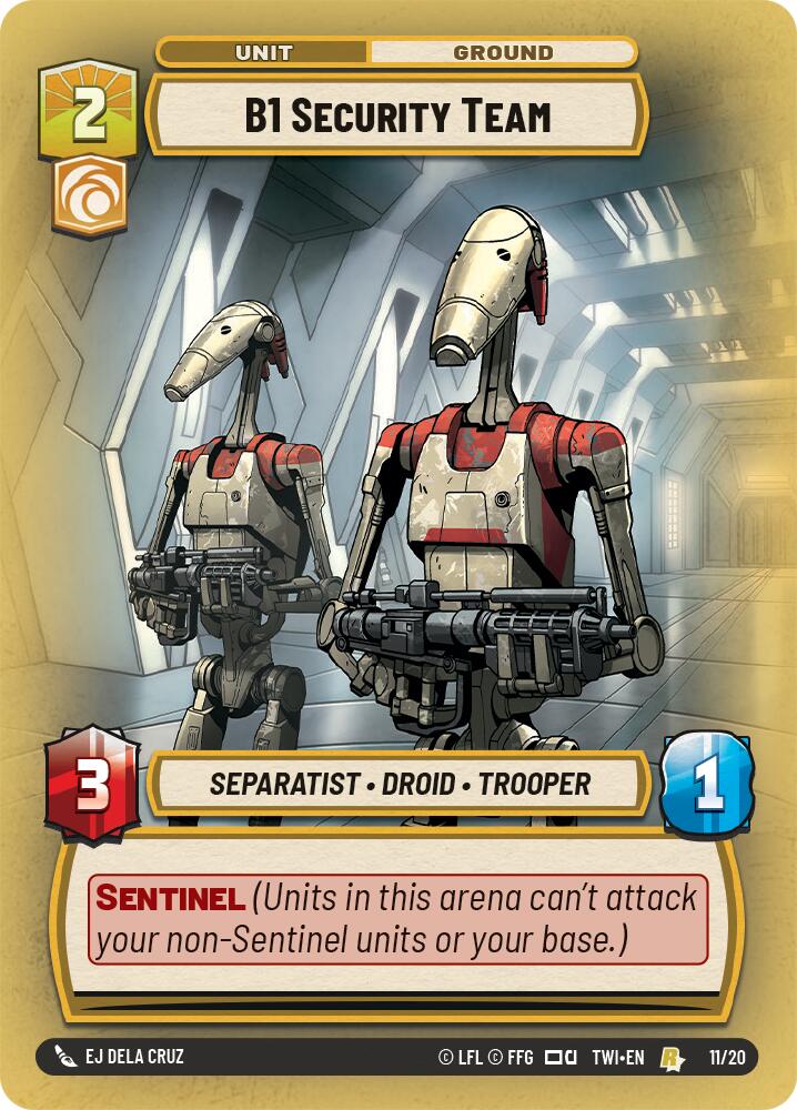 B1 Security Team (11/20) [Twilight of the Republic: Weekly Play] | Jomio and Rueliete's Cards and Comics