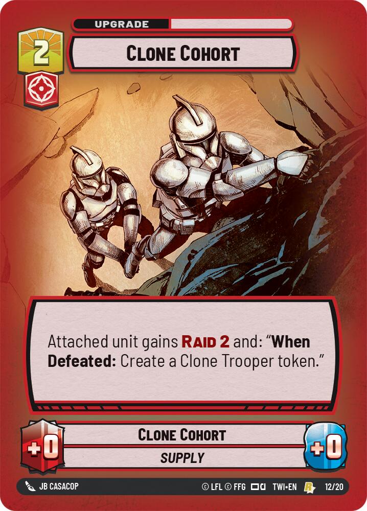 Clone Cohort (12/20) [Twilight of the Republic: Weekly Play] | Jomio and Rueliete's Cards and Comics