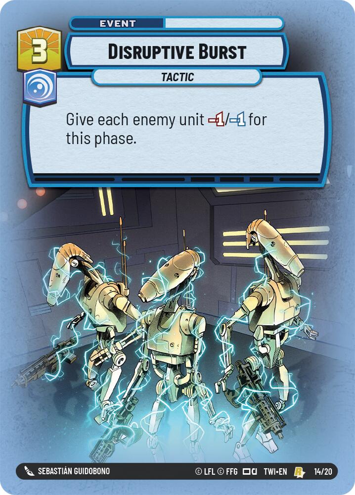 Disruptive Burst (14/20) [Twilight of the Republic: Weekly Play] | Jomio and Rueliete's Cards and Comics